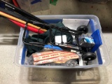 Box of Work Shirts, Canes/Umbrellas, Camera, Toy Accordion