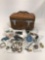 Vintage Suitcase With Costume Jewelry And Watches