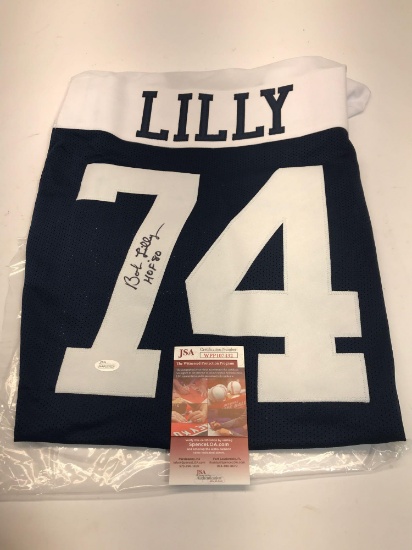 Bob Lilly Dallas Cowboys Signed Jersey COA