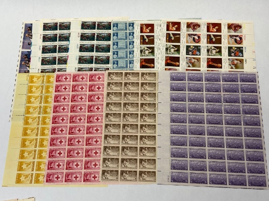 Lot of 11 U.S. Stamp Sheets