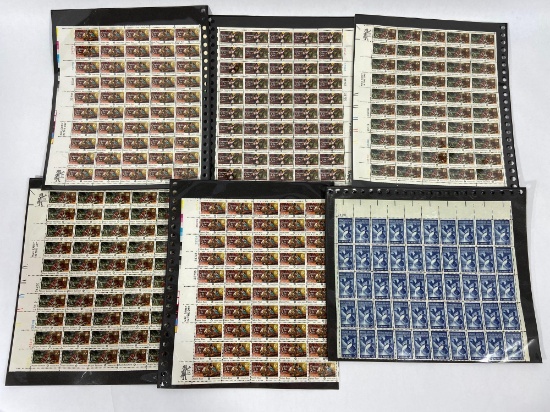Lot of 14 U.S. Stamp Sheets