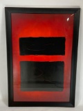 Framed Signed Art 50x35in