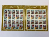 US Postal Service Stamp Pane Sheet, The Art of Disney Celebration, 2 Units
