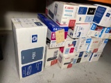 Lot of 18 Boxes of Printer Toner Cartridges