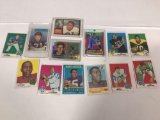 1960s NFL Football Cards, Signed Frank Gifford, Signed Raymond Berry, etc, Lot of 13 Cards