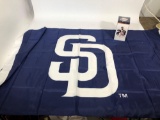 San Diego Padres Flag 36x60 Inches & Greg Vaughn Bobblehead