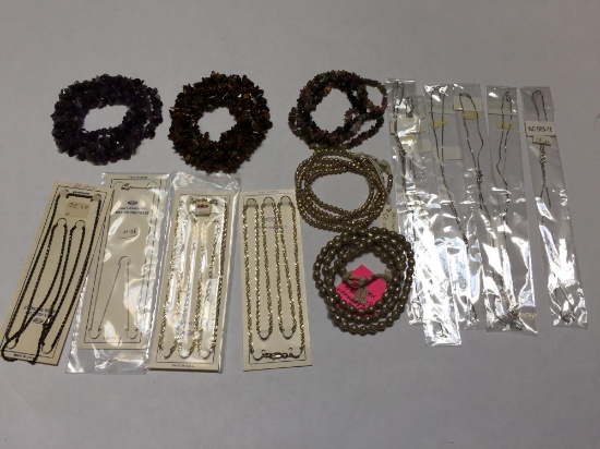 Lot of Necklaces and Necklace Chains