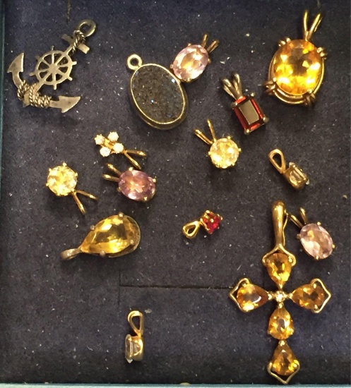 Lot of 15 Necklace Pendants