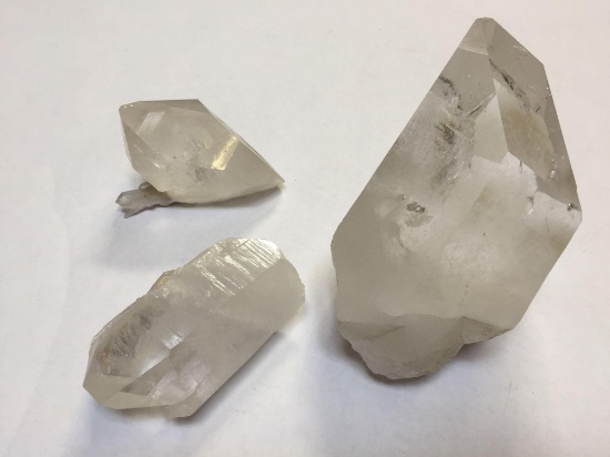 3 Large Quartz Crystals