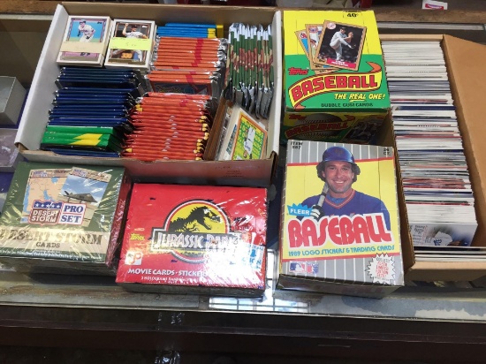 Loose & Unopened Baseball Cards, Topps, Fleer, Batman Cards, Disney Cards, etc