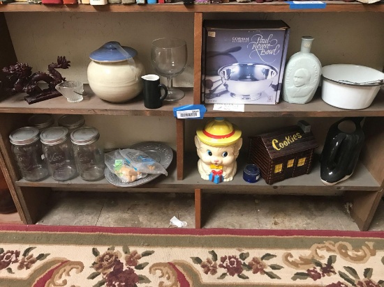 4 Shelves Of Antiques