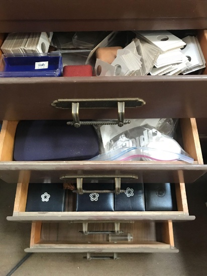 4 Drawers Full Of Coin And Jewelry Cases