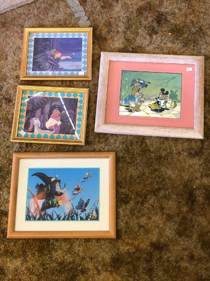 Framed Disney Pictures 4 Units