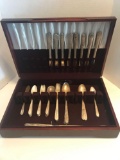 Nobility Plate Set Of Silverware In Box