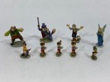 Pinocchio, Disney Goebel 1990s Miniatures Signed by Olszewski, 9 Units