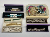 Lot of Costume Jewelry, Wristwatches, Bracelets, Necklaces