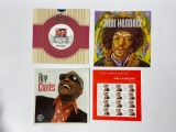 Lot of Collectible Forever U.S. Stamp Sheets, Jimi Hendrix, Ray Charles, Maya Angelou, Elvis First