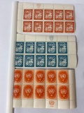 Lot of 3 Stamp Sheets, United Nations 1958, E.G.E. 1959