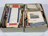 2 Boxes of Vintage Navy Letters, Postcards, Photographs, etc