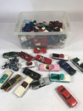 Bin Full of Hallmark Ornament Cars Trucks Bikes