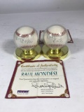 Signed Baseball Raul Mondesi ROY 1994 2 Units