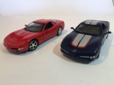 2 Corvettes 2003-2004 1:18 ERTL Models