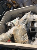 Bin Full of New Military Vehicle Parts Accessories