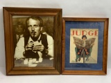 2 Framed Pieces of Wall Art, Paul Newman The Hustler, Judge