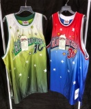 Harlem Globetrotters Jerseys #10 and 36 Legends of the Hardwood