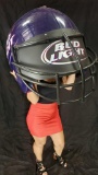 Giant Bud Light Football Helmet