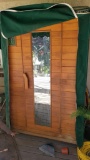 Health Mate Dry Sauna working. Powers on. 6 ft tall 3 feet deep 4 ft wide