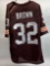 Signed Cleveland Browns Football Jersey XL w/ COA says P.A.A.S., Jim Brown 32