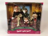 1998 Barbie Kelly Stacie Special Edition Holiday Sisters NIB