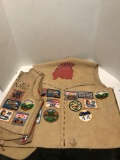 Hand made Leather Vest Full Of Patches 2 Units