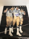 Kellen Winslow Chargers Signed Poster