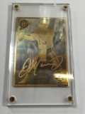 Dan Marino Signed Limited Edition 2002/10000 Gold Football Card