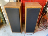Pair of 2 Fisher Speakers Model STV-9025, 3ft Tall