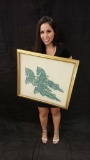 Framed Asian Art 23x24in