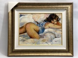 Signed Framed Painting on Board, says Hodge, 35x29in Art