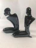 Glazed Ceramic Statues 2 Units