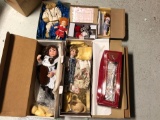 6 boxes of Dolls & Bears