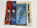 4 Disney Mickey Mouse Wristwatches in Original Packaging