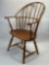 Antique American Wood Windsor Chair 3ft Tall