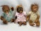 Lifelike Newborn Baby Orangutan Dolls, 3 Units