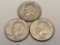 3 Eisenhower Dollars, 1972, 1974, 1978, U.S. Dollar Coins