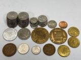 Vintage U.S. Coins 1970s-1990s, Foreign Coins, Tokens, Metals