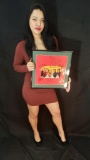 Framed Singed Beach Boys Record Album 16x16in