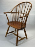 Antique American Wood Windsor Chair 3ft Tall