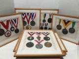 Framed Medals Awards 9 Units