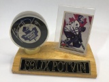 Felix Potvin Signed Hockey Puck